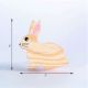 Handcrafted Pine Wood Rabbit Knob